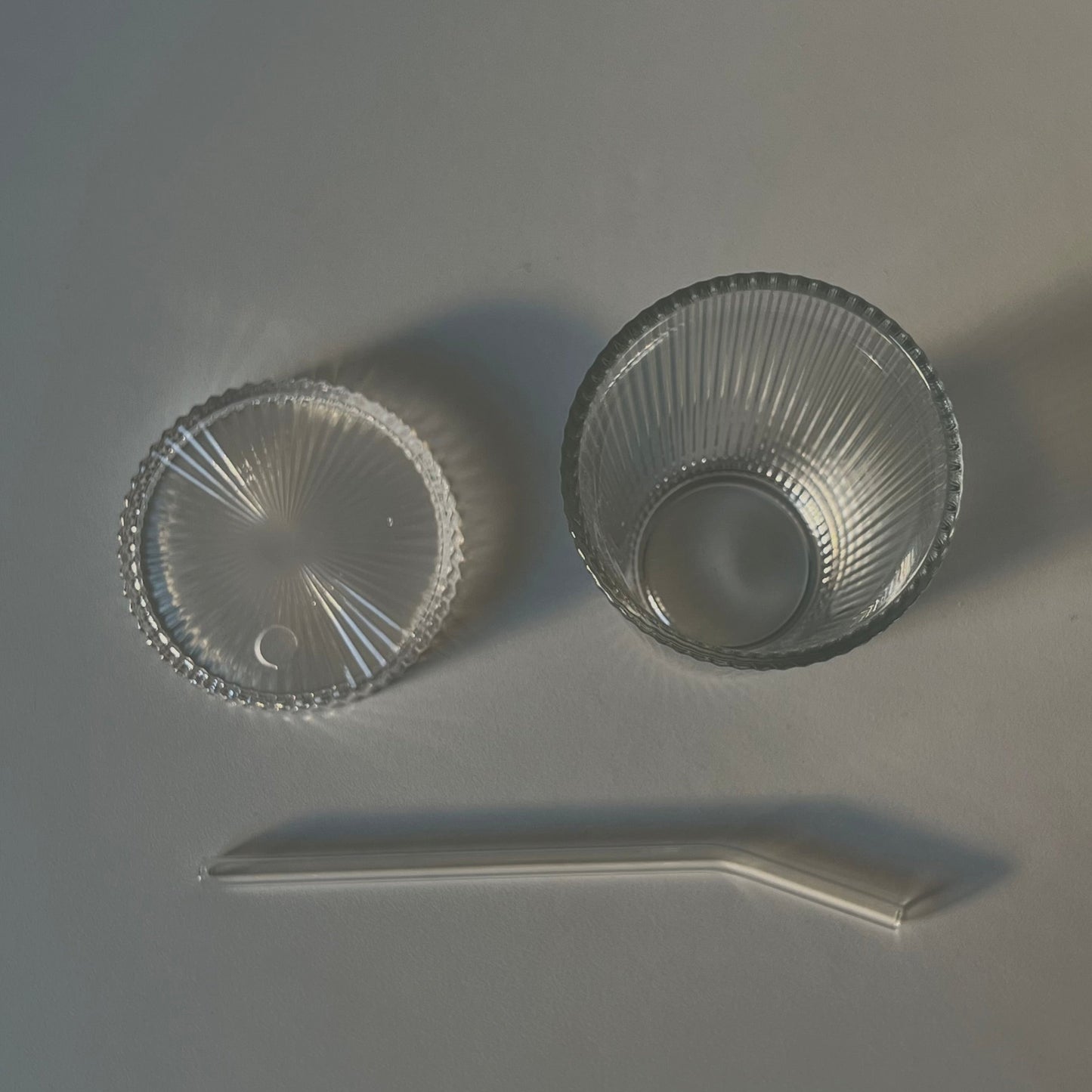 Geriffelter Glas-Cup
